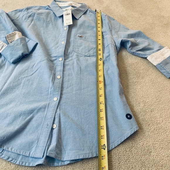 Hollister Button down stretch shirt size Medium Women NWT - Picture 5 of 9